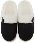 NineCiFun Women's Slip on Fuzzy Sli