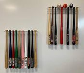 Set of Two Miniature Souvenir Baseball Bat Display Racks