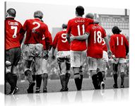 Panther Print, Canvas Wall Art, Manchester United Pictures for Walls, Legends Football Canvas Picture Print for Special Occasions (30x20 Inch)