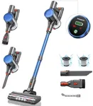 Powerffy 400W/30Kpa Cordless Vacuum Cleaner, 45 mins Rechargeable Stick Vacuum with 1.2 L Dust Cup,80000Rpm Powerful Motor Handheld Stick Vacuum for Hard Floor,Carpet,Pet Hair (N10)