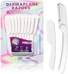 Dermaplaning Tool (9 Count) – Easy to Use Dermaplane Razor for Face – Practical Hair Remover Blade for Eyebrows and Peach Fuzz – Facial Shaver for Women That Helps Exfoliate and Smooth the Skin