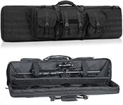 XVBVS Soft Rifle Cases, Outdoor Tactical Gun Case Airsoft Gun Case, Pistol and Magazine Storage Backpack, Gun Carrying Case, Shooting Bags for Rifles, Hunting Rifle Case-Black|| 118cm