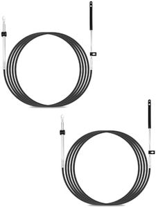 Vudajuley CC17914 14ft Boat Throttle and Shift Cables, 600A Gen I Remote Control Cable Fit for Mercury MerCruiser Marine Force Outboard Engine (2pcs/Set)