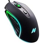 ABKONCRE M30 Gaming Mouse Wired, USB Computer Mice for Game & Daily, 8 Programmable Buttons, Chroma RGB Backlit, 3500 DPI Adjustable, Comfortable Grip Ergonomic Mice for PC, Laptop, Mac, Windows