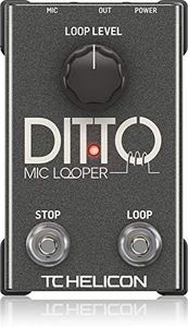 TC Helicon DITTO MIC LOOPER Easy to Use Two-Button Looper Pedal for Vocals and Acoustic Instruments