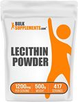 BULKSUPPLEMENTS.COM Soy Lecithin Powder - Lecithin Supplement, Lecithin 1200mg, Lecithin Powder - Lecithin Powder Food Grade, Soy Lecithin Granules - 1200mg per Serving, 500g (1.1 lbs)