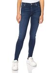 7 For All Mankind Women's Hw Skinny Jeans, Blue (Dark Blue Dk), W25/L29 (Size: 25)