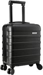 Cabin Max Anode Carry on Suitcase 45x36x20cm Lightweight Hand Luggage Suitable for Easyjet Under Seat (Black)