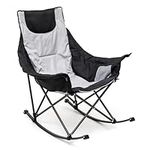 SUNNYFEEL Folding Camping Rocking Chair, Heavy Duty Recliner for Lawn/Outdoor/Picnic/Lounge/Patio