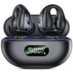 Bone Conduction Headphones - Wireless Earbuds Bluetooth Sports Open Ear Headphone Wireless, Waterproof Running Earphones with Built-in Mic, Clip-on Ear Comfort Ear Buds