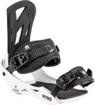 Nitro Staxx 2024 Snowboard Bindings Men's White M