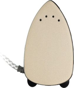 The Quilted Bear Mini Steam Iron – Compact Travel Iron with Hardshell Case, Black