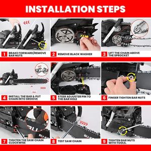 BU-KO 65cc Petrol Chainsaw 20" – 20 Inch Gas Powered Saw