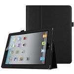 FINTIE Folio Case for iPad 2 3 4 (Old Model) - 9.7 inch Slim Fit Smart Stand Protective Cover Auto Sleep/Wake for iPad 2, iPad 3rd gen & iPad 4th Generation with Retina Display, Black