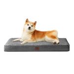 EHEYCIGA Washable Dog Bed for Large Dogs, Dog Crate Bed Pet Bed with Washable Removable Cover, Durable Dog Pillow/Thick Dog Crate Pad