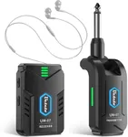 Ueteto Wireless in Ear Monitor System，2.4GHz Mono IEM System with Transmitter Beltpack Receiver, Plug and Play for Musicians， Studio, Band Rehearsal, Live Performance