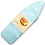BNDX 18"x49" Ironing Board Cover for Mom – Green Stripes, Thick Padding with Bongee Cord & Dual Buckles, Stain & Scorch Resistant, Easy Installation