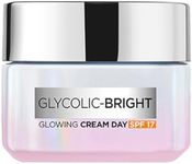 L'Oreal Paris Glycolic Bright Day Cream with SPF 17, 15ml |Skin Brightening Cream with Glycolic Acid that Visbily Minimizes Spots & Reveals Even Toned Skin