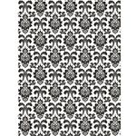 Creative Converting 324570 Damask Photo Backdrop, 4.5 ft x 6ft, Black and White