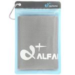 Cooling Towel for Instant Relief - 40" Long As Scarf - XL Ultra Soft Breathable Mesh Yoga Towel - Keep Cool for Running Biking Hiking Golf & All Other Sports, Waterproof Bag Packaging with Carabiner