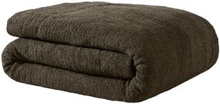 Sunday Citizen Snug Comforter King Size – Fluffy Plush Luxury, Reversible Cozy & Cooling Soft Thick King Comforter with Recycled Fill, Machine Washable (Mocha)