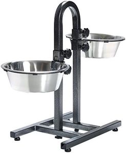 Trixie 2497 Dog Bowl Stand with Separate Height Adjustment 2 x 2.8 L/ø 24 cm