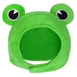 Halloween Plush Frog Hat Scarf Cap Ears Winter Ski Headgear Headwear Dress up Costume for Cosplay Party Carnival Masquerade