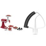 KitchenAid Metal Food Grinder Attachment (KSMMGA) + KitchenAid Tilt-Head Flex Edge Beater (KFE5T)