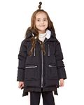 Orolay Children Hooded Down Coat Girls Quilted Puffer Jacket Boys Winter Jackets, Black, 10-11 Years