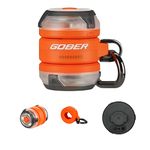 OLIGHT Gober KIT LED High Performance Multi-Color Flash Warning Beacon Light, USB-C Rechargeable with Handheld Light, Anti-Lost with Tracking Tag Holder for Dog Walking, Running, Cycling(Orange)