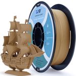 ZIRO Matte PLA Filament 1.75mm,1KG 3D Printer Filament,High Toughness PLA,Dimensional Accuracy +/- 0.03mm,Wood