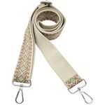 Hibate Universal Replacement Shoulder Strap for Women's Handbags - Wide 3.8cm Crossbody Bag Straps - Diamond_Green(silver clasp)