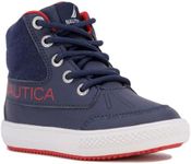 Nautica Kids Boys Winter Boot Lace-Up Hiking Outdoor Snow Shoe For Little Kid and Toddler-Titan Toddler-Navy Red Pop-5