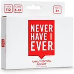 Never Have I Ever Pocket Edition | Family Edition Card Game Set | Fun Family Game Night Party Games for Kids, Teens and Adults | for 3+ Players | Ages 8+