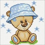 Diamond Art Teddy Bear 20х20 Cs2710 - Diamond Painting Kit