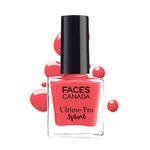 FACESCANADA Ultime Pro Splash Nail Enamel - Coral Island 62 (8ml) | Quick Drying | Glossy Finish | Long Lasting | No Chip Formula | High Shine Nail Polish For Women | No Harmful Chemicals