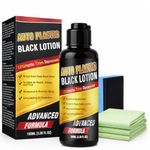 Car Plastic Restorer Black, Trim Restorer for Faded Plastic & Rubber, Car Trim Restorer for Bumper, Plastics Restorers with Long Lasting Shine, Non-Greasy Plastic Restorer for Cars, Vans, Motorcycles