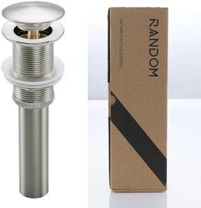 RANDOM Bathroom Faucet Vessel Vanity Sink Pop Up Drain Stopper without Overflow. (Brushed Nickel)