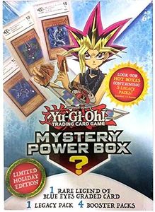 Yu-Gi-Oh! Trading Cards 2018 Holiday Mystery Box- Featuring Legend of Blue Eyes White Dragon | Factory Sealed Packs | Hot Box with Vintage Card 1:5, Multicolor