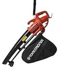 Laptronix 3 in 1 Electric Leaf Blower 2800W Garden Vacuum with Mulcher 35 Litre Collection Bag 10:1 Shredding Ratio, Automatic Mulching Compacts Leaves in Bag with 10m Cable