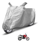 Auto Hub Waterproof Bike Cover Compatible with Revolt RV 400 Dustproof, UV Protection Two Wheeler Bike RV 400 Cover - Metallic Silver
