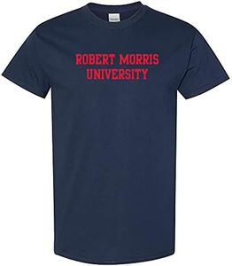 UGP Campus Apparel AS01 - Robert Morris Colonials Basic Block T Shirt - Large - Navy