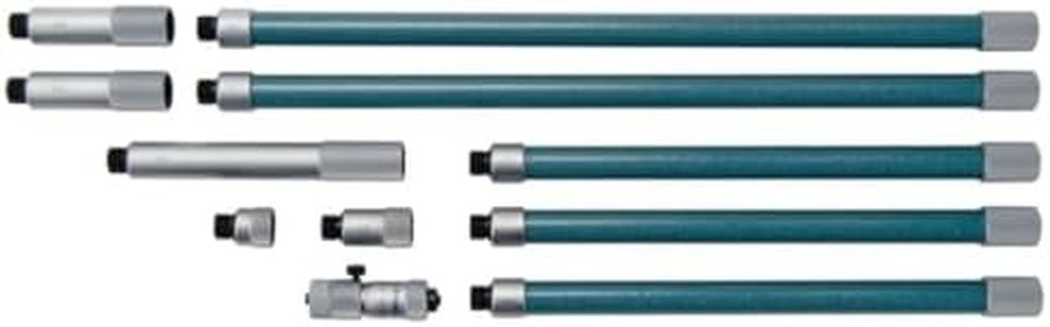 Mitutoyo 137-205 Tubular Vernier Inside Micrometer Extension Rod Type 50-1500mm Range 0.01mm Graduation +/-0.043mm Accuracy 10 pcs Extension Rods