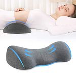 AOPOW Lumbar Back Support Pillow Cushion - Memory Foam Lower Back Sleeping Pillows Pain Relief Lumbar Cushions for Bed Chair Car Office Travel