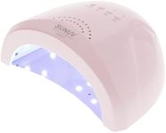 SUNUV 48W UV Light for Gel Nails, UV LED Nail Lamp for Gel Polish with 3 Timer Settings Professional UV Nail Dryer Nail Art Tools Auto Sensor SUNone Pink