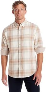 Weatherproof Vintage Mens Casual Soft Brushed Plaid Button-Down Flannel Shirt