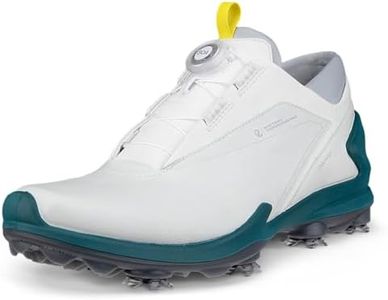 ECCO Men's Biom Tour Boa Waterproof Golf Shoe, White, 7-7.5