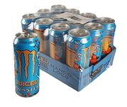 Monster Energy Mango Loco Drink 475ml Cans, (Pack of 12 Cans X 475ml)