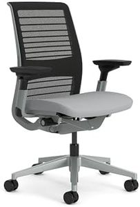 Steelcase Think Ergonomic Office Chair With LiveBack Lumbar Support, 4D Armrests, Sustainable Design Pepper