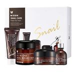 MIZON Gift Set: All-in-1 Snail Repair Cream, Snail Repair Intensive Ampoule, Snail Repairing Foam Cleanser and Snail Repair Eye Cream Korean Skincare Set